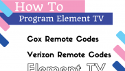 Remote Control Codes For Element TVs